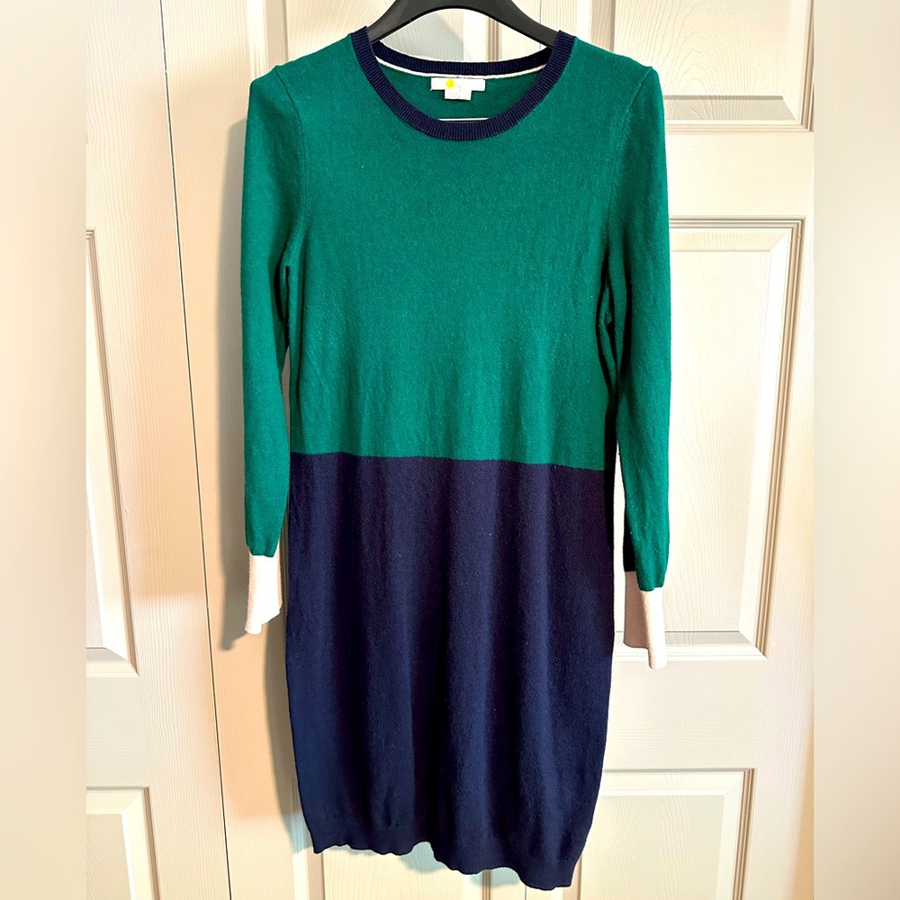 Boden Colorblock sweater dress 10 R